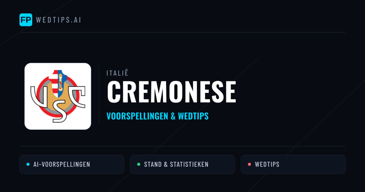 Cremonese voorspellingen & statistieken