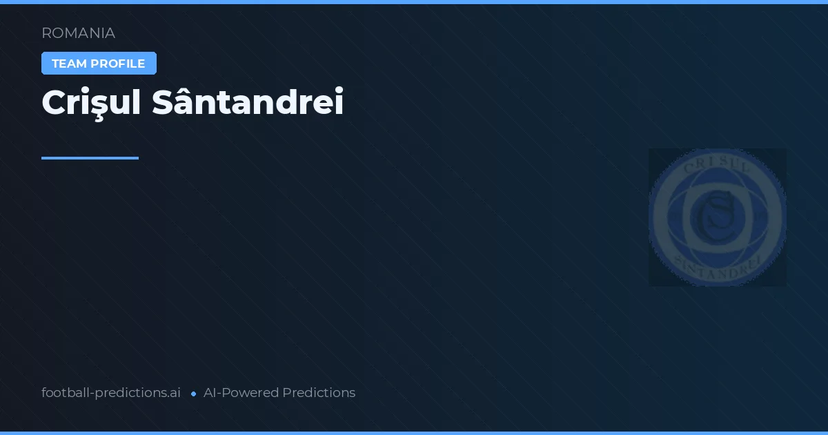 Crişul Sântandrei voorspellingen & statistieken