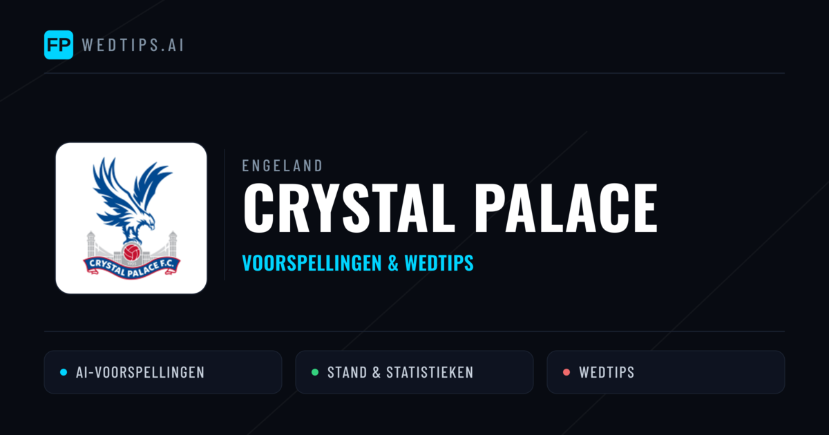 Crystal Palace voorspellingen & statistieken