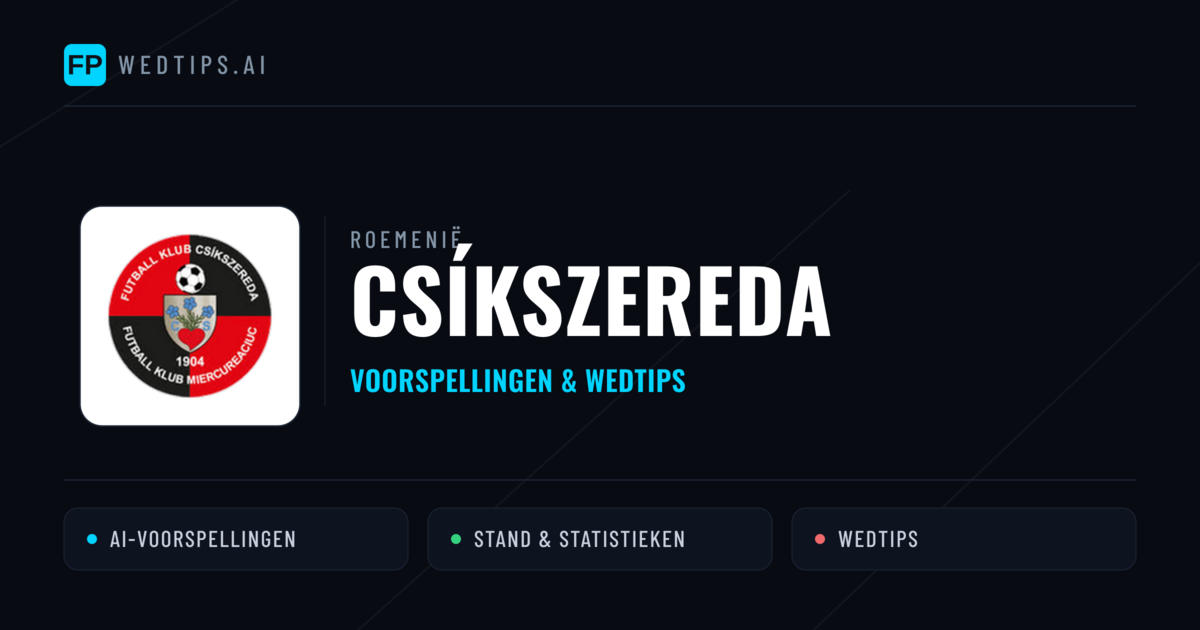 Csíkszereda voorspellingen & statistieken