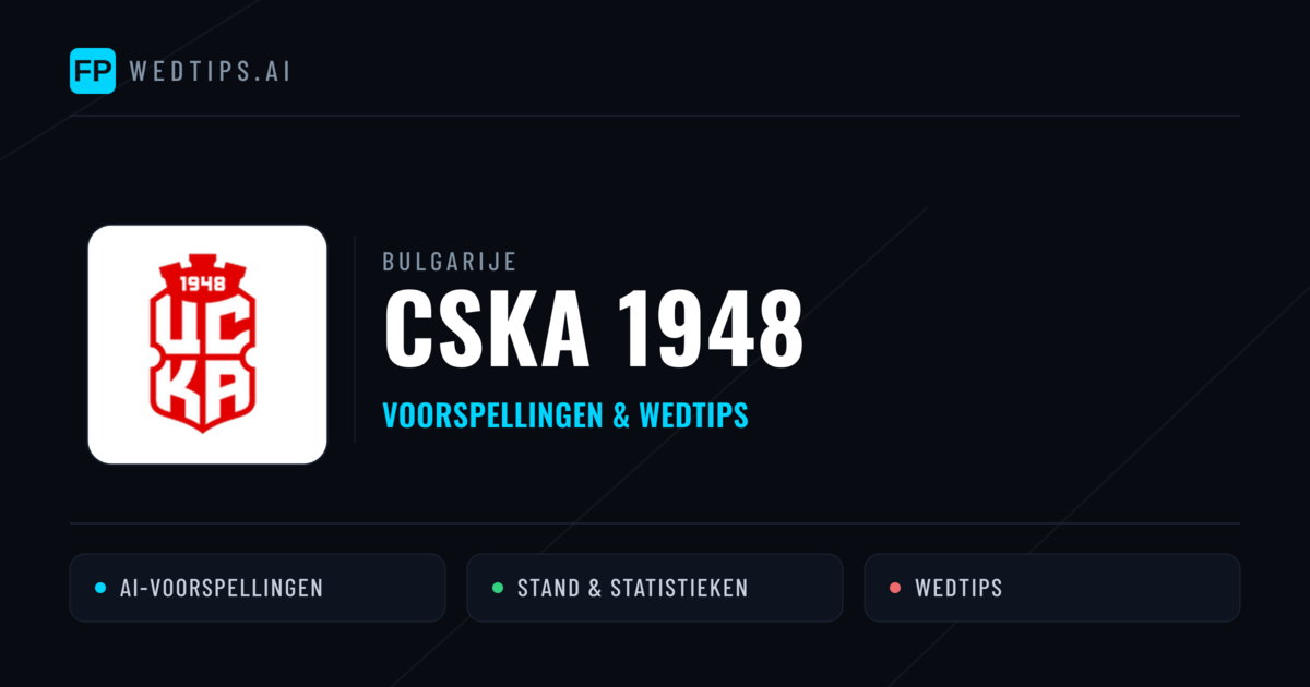 CSKA 1948 voorspellingen & statistieken