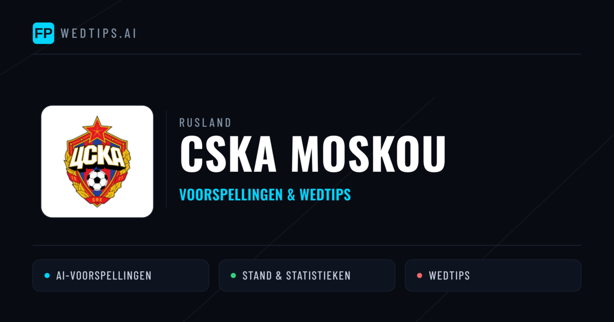 CSKA Moskou voorspellingen & statistieken