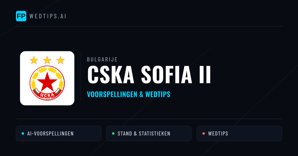 CSKA Sofia II voorspellingen & statistieken