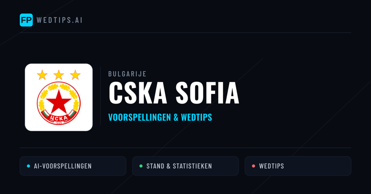 CSKA Sofia voorspellingen & statistieken