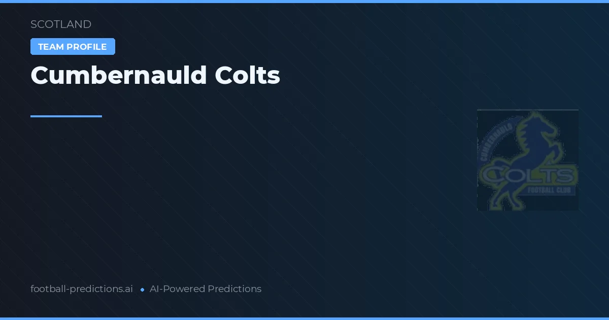 Cumbernauld Colts voorspellingen & statistieken