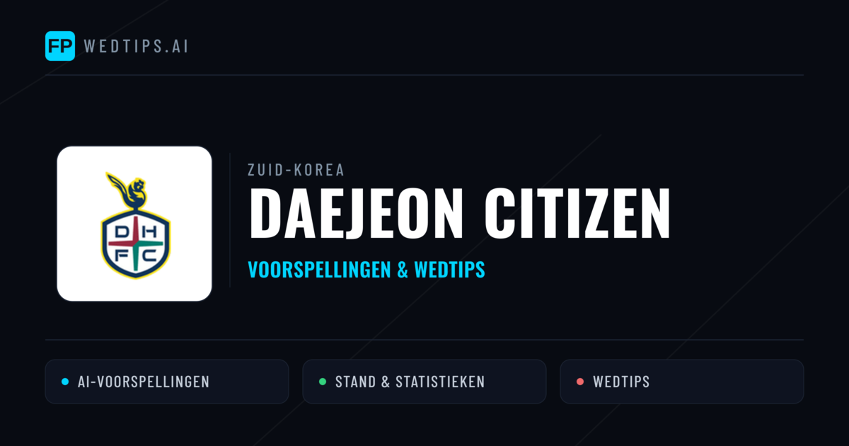Daejeon Citizen voorspellingen & statistieken