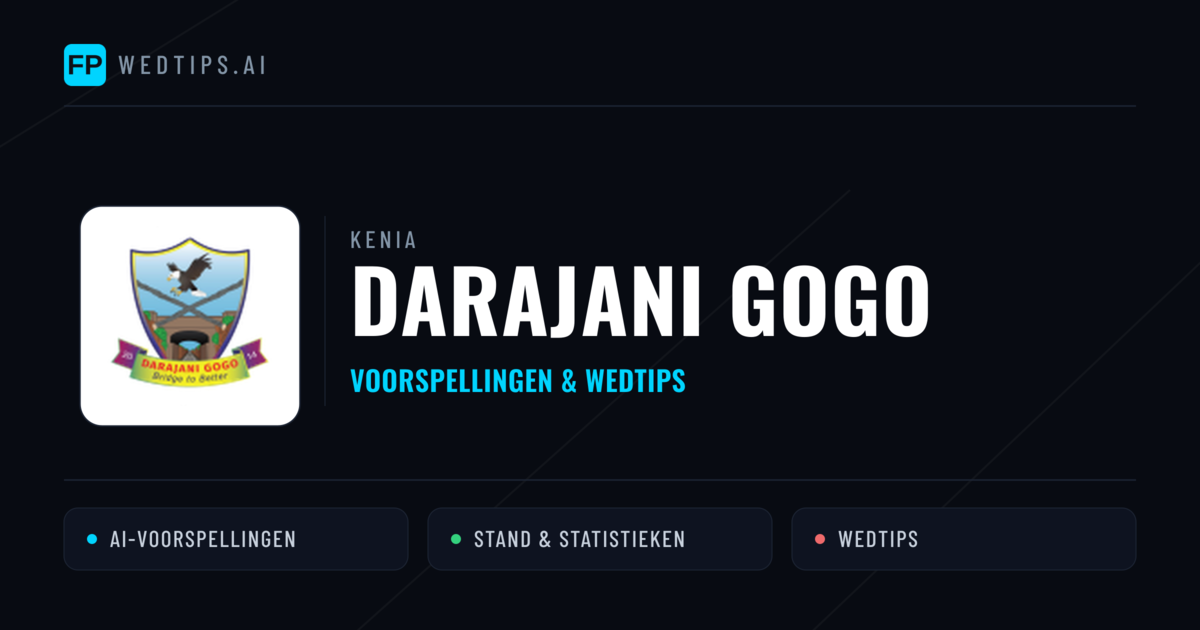 Darajani Gogo voorspellingen & statistieken