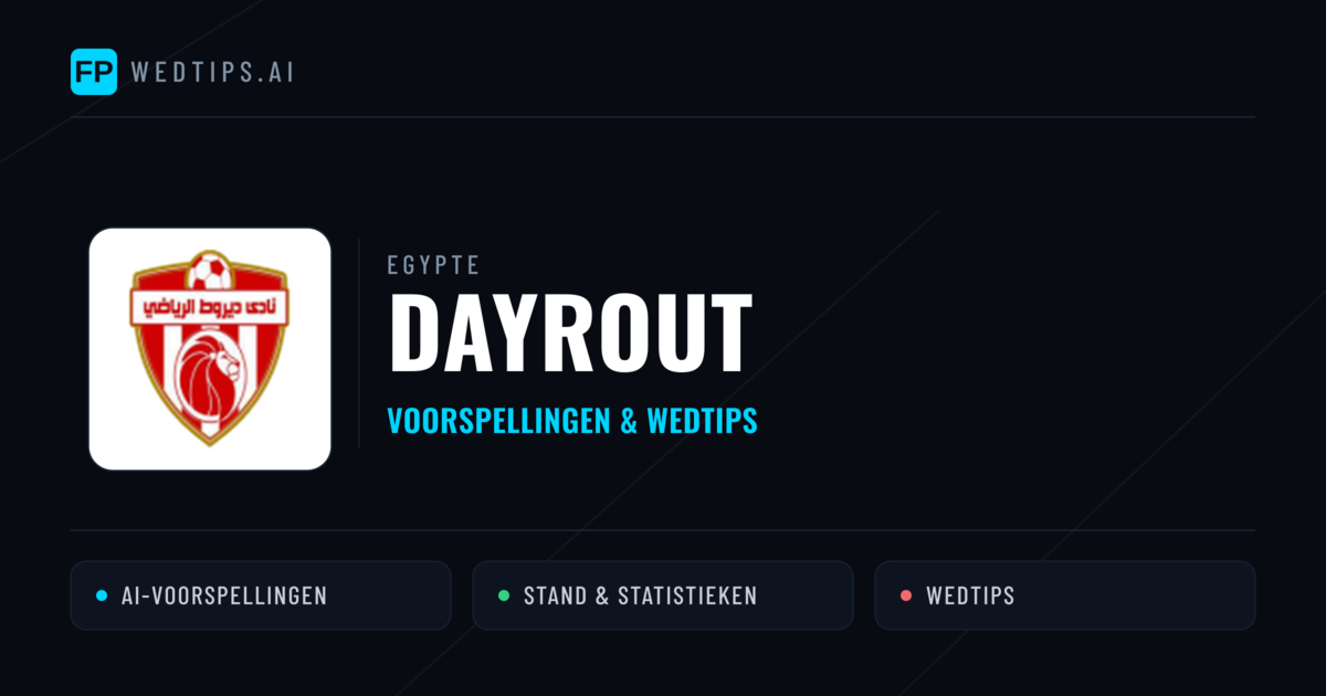 Dayrout voorspellingen & statistieken