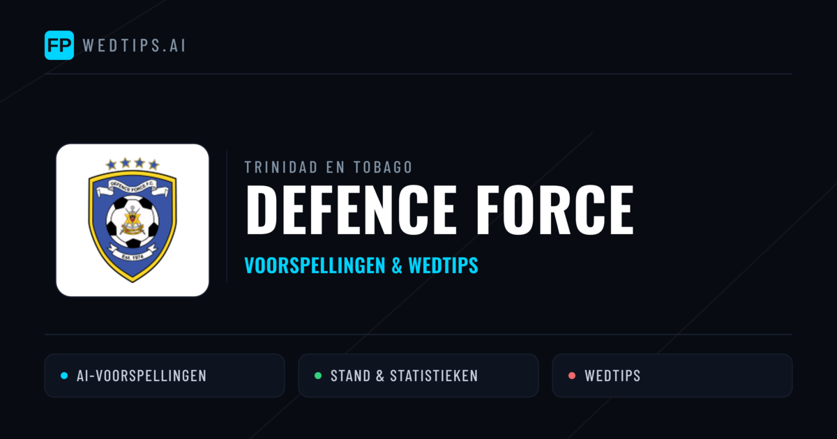 Defence Force voorspellingen & statistieken