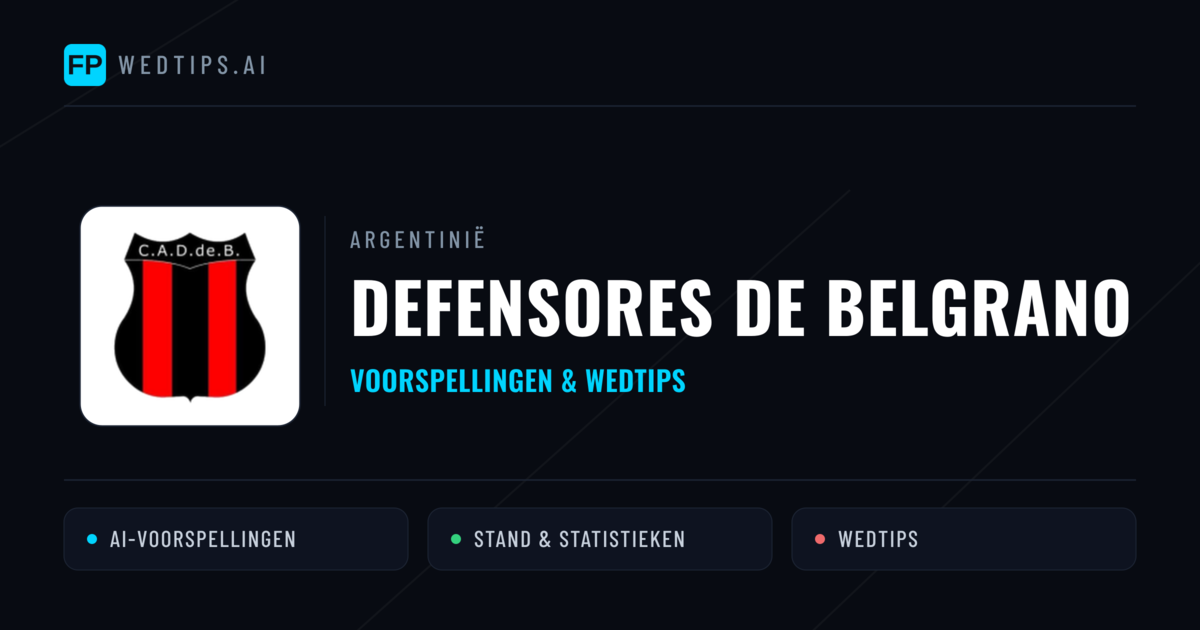 Defensores de Belgrano voorspellingen & statistieken