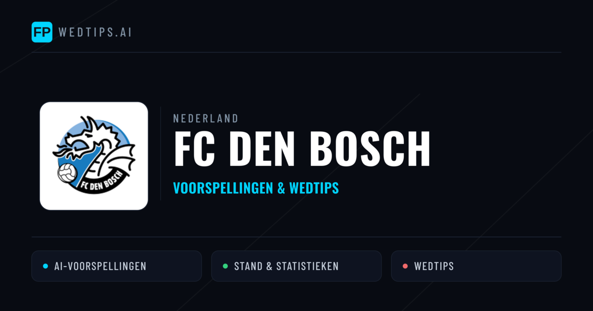 FC Den Bosch voorspellingen & statistieken