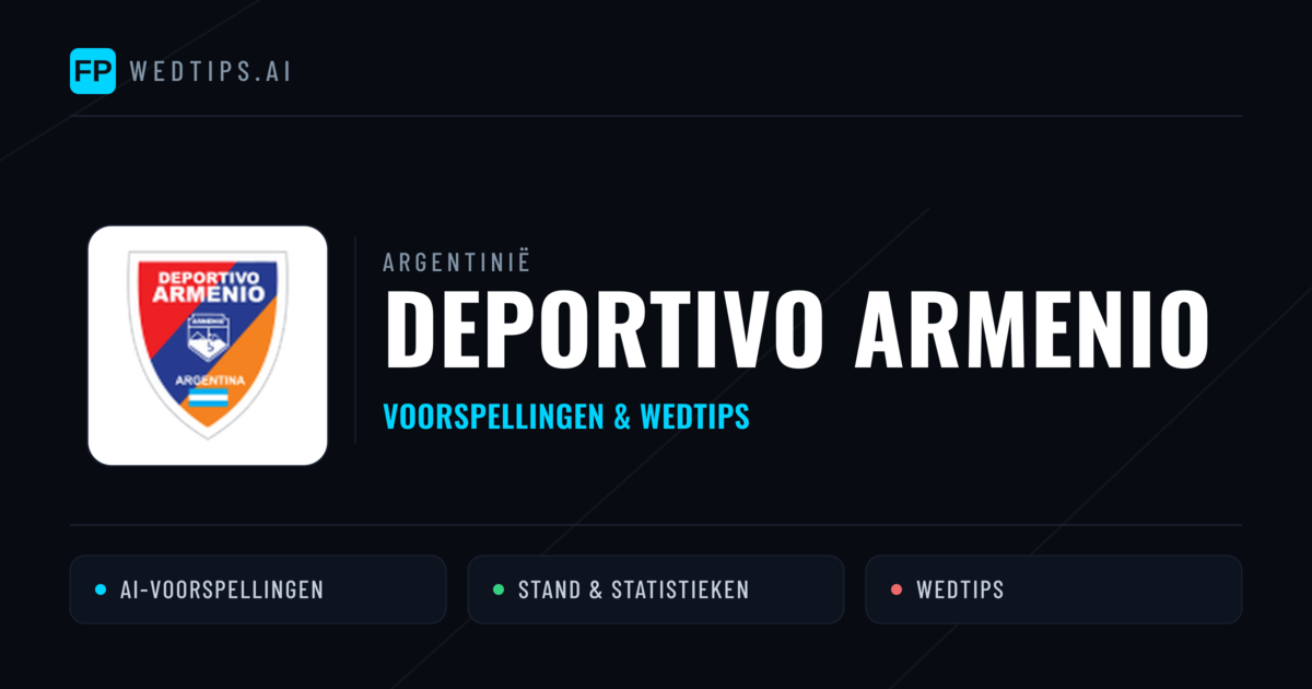 Deportivo Armenio voorspellingen & statistieken