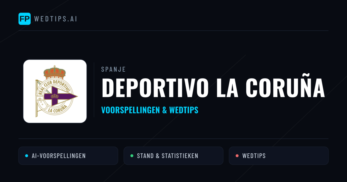 Deportivo La Coruña voorspellingen & statistieken
