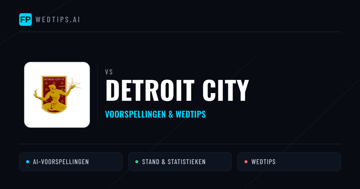 Detroit City voorspellingen & statistieken