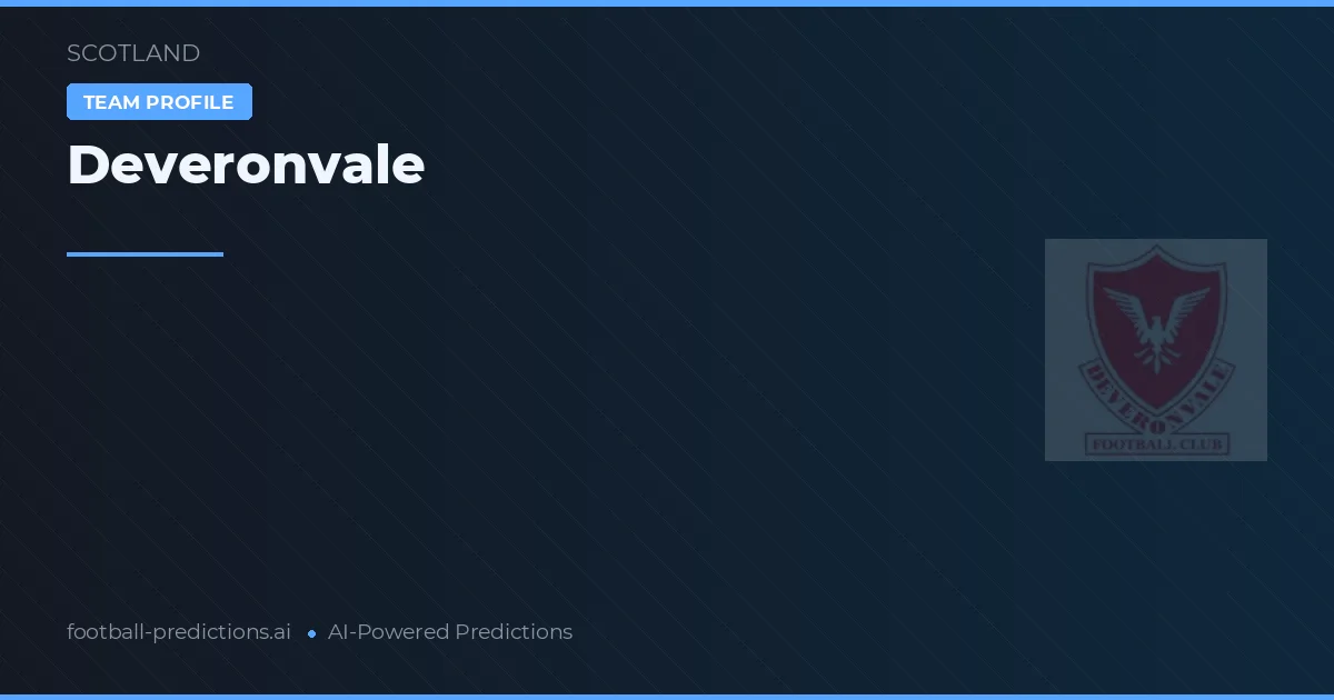 Deveronvale voorspellingen & statistieken