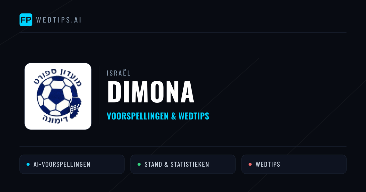 Dimona voorspellingen & statistieken