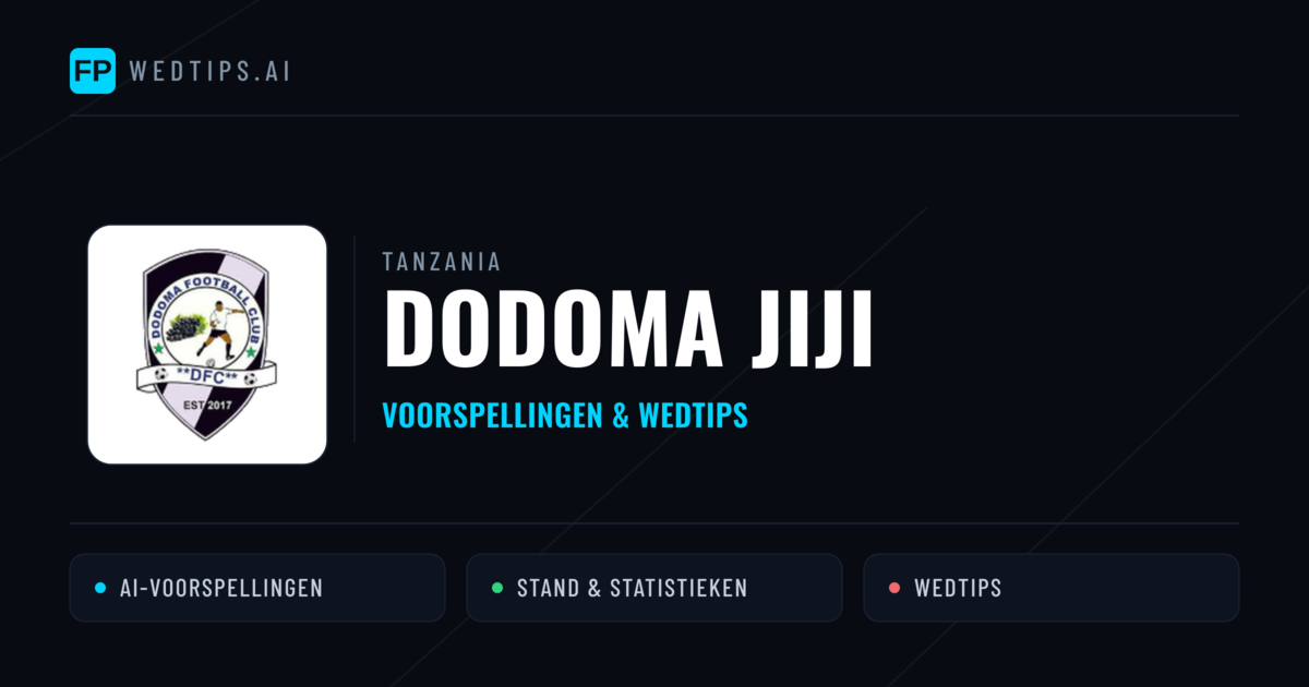 Dodoma Jiji voorspellingen & statistieken