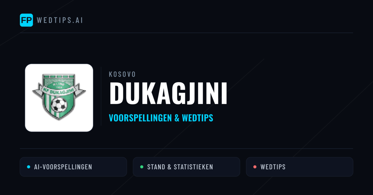 Dukagjini voorspellingen & statistieken