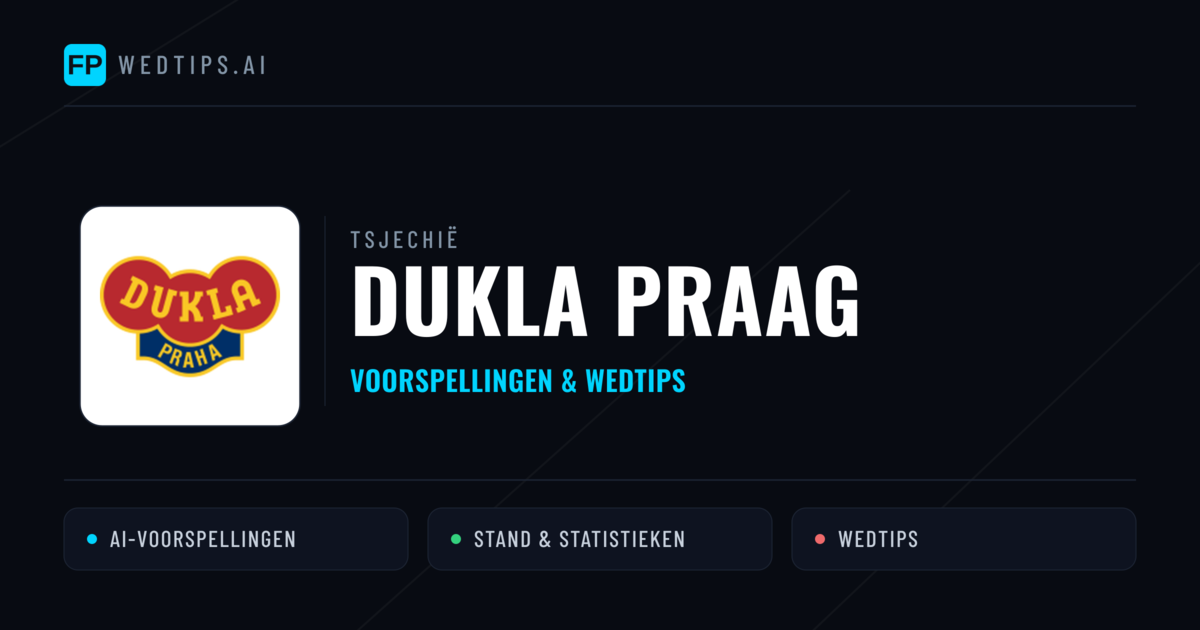 Dukla Praag voorspellingen & statistieken
