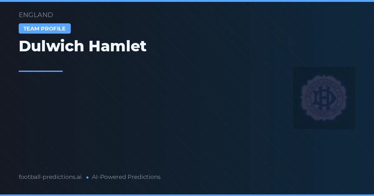 Dulwich Hamlet voorspellingen & statistieken