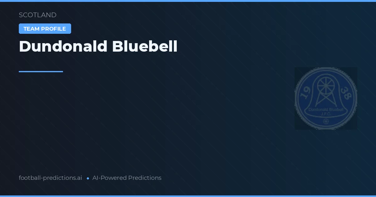 Dundonald Bluebell voorspellingen & statistieken