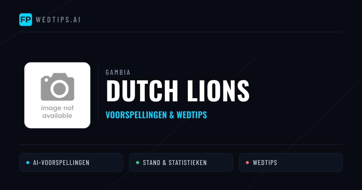Dutch Lions voorspellingen & statistieken