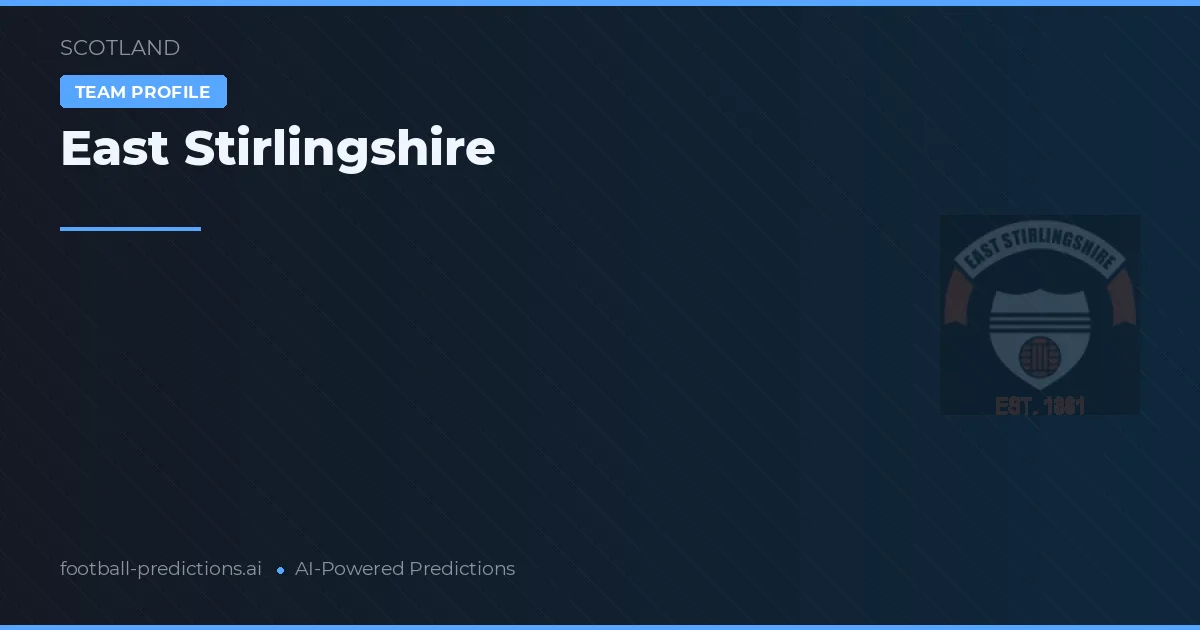 East Stirlingshire voorspellingen & statistieken