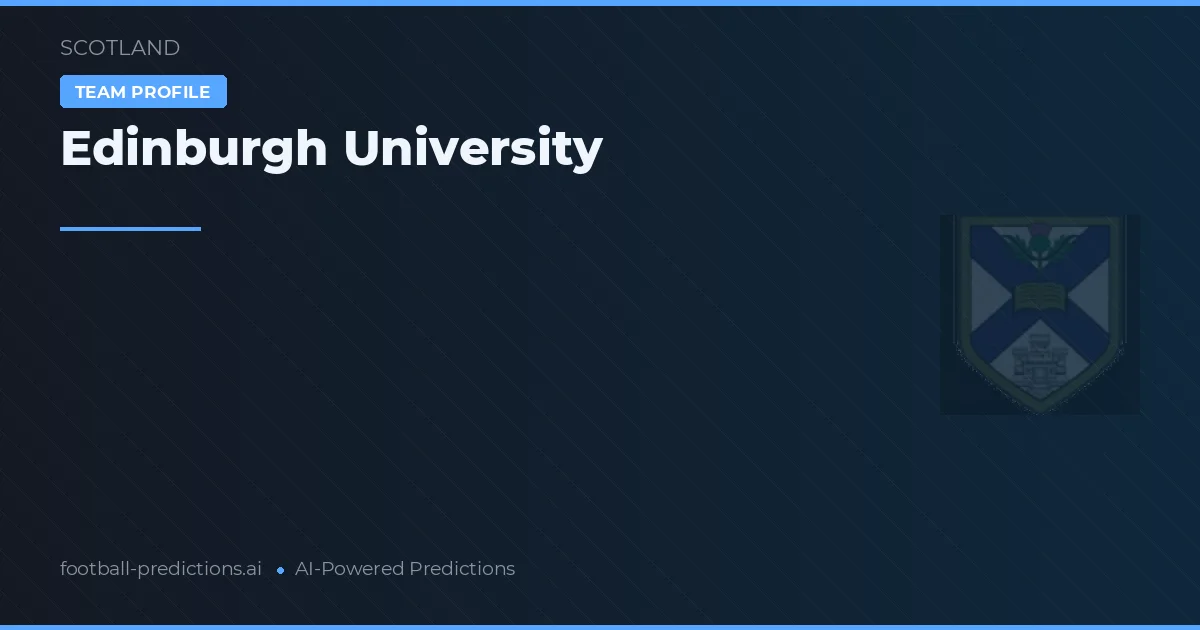 Edinburgh University voorspellingen & statistieken