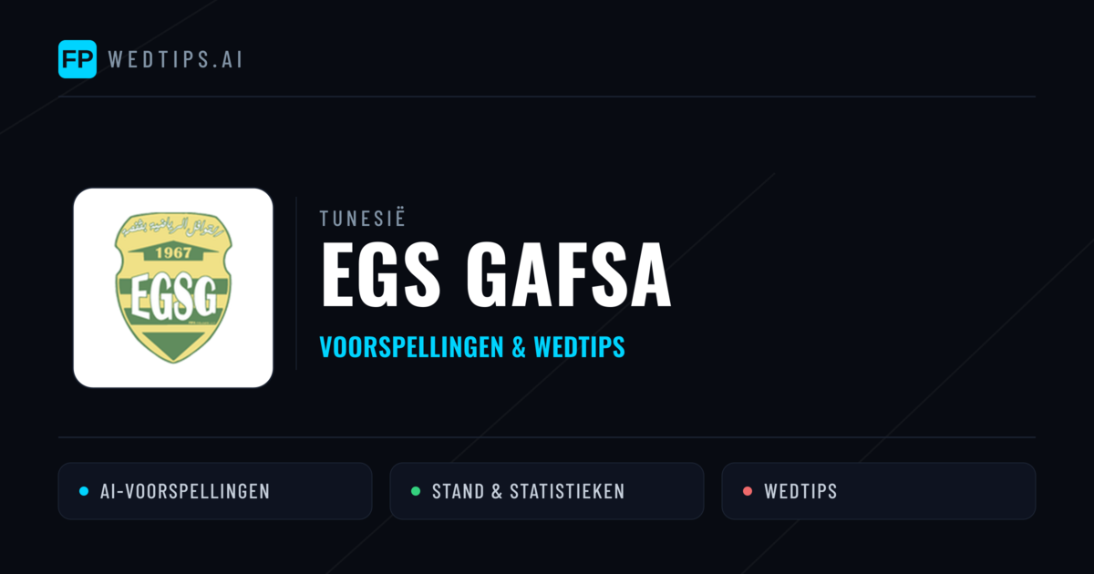 EGS Gafsa voorspellingen & statistieken