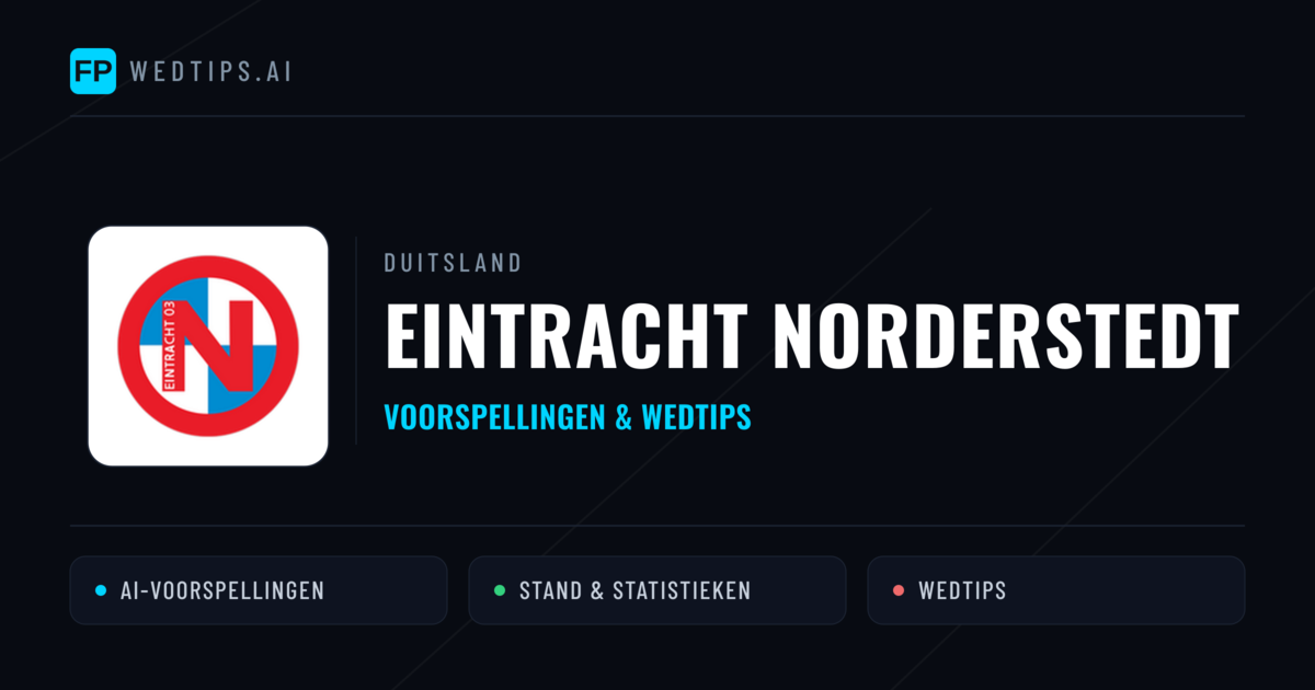 Eintracht Norderstedt voorspellingen & statistieken