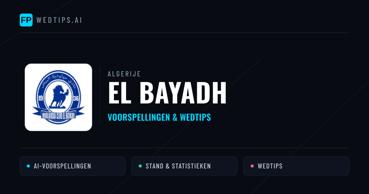 El Bayadh voorspellingen & statistieken