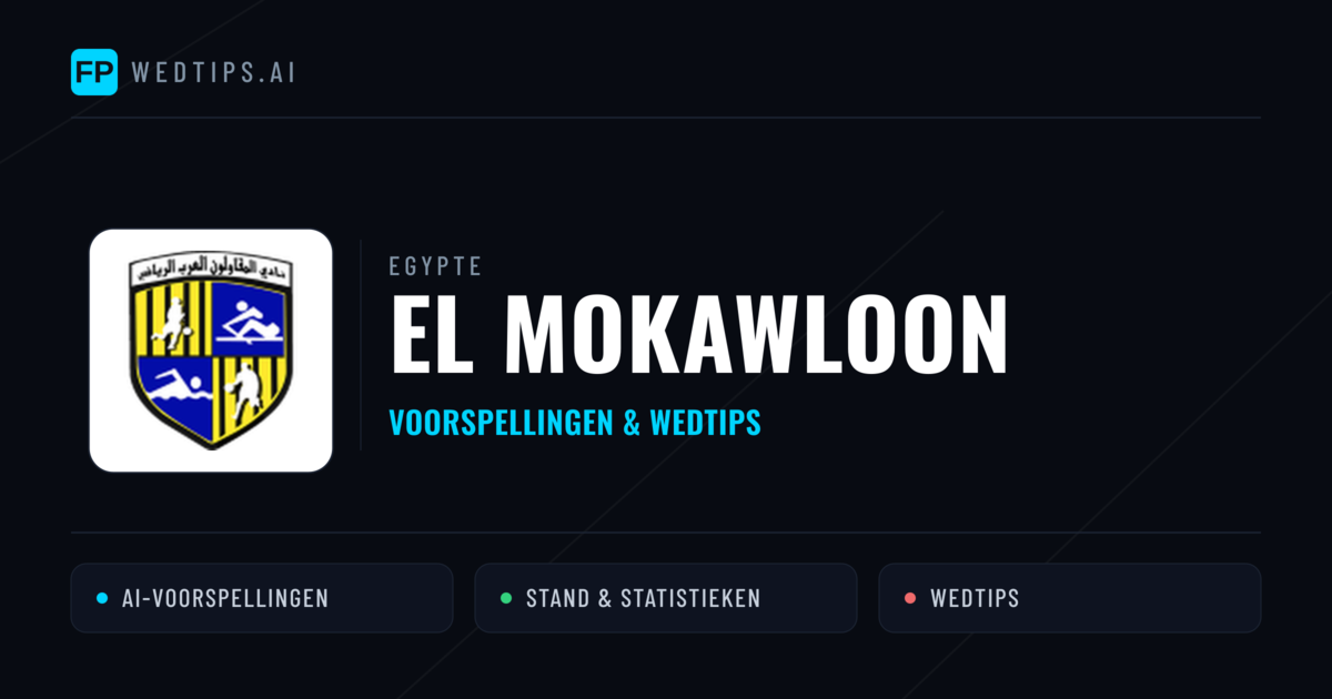 El Mokawloon voorspellingen & statistieken