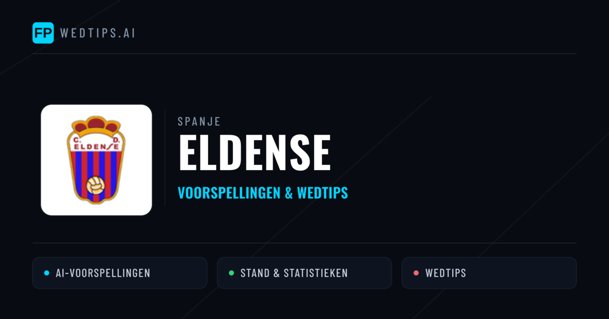 Eldense voorspellingen & statistieken