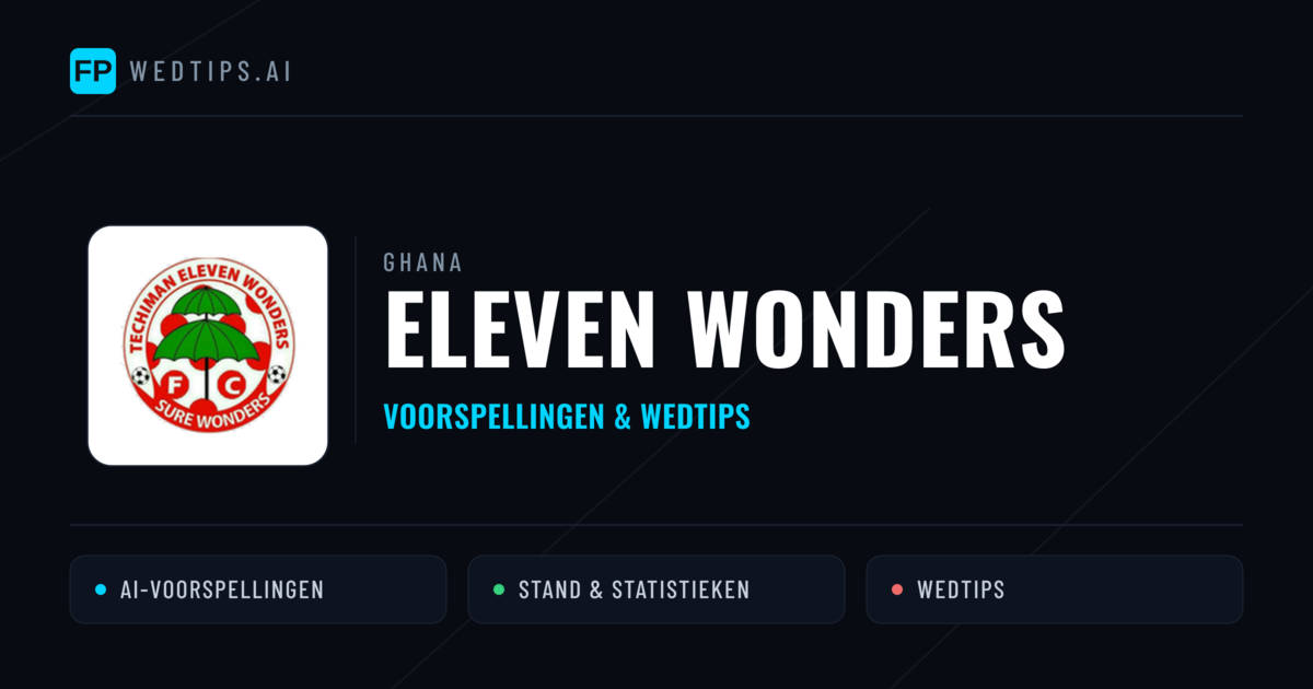Eleven Wonders voorspellingen & statistieken