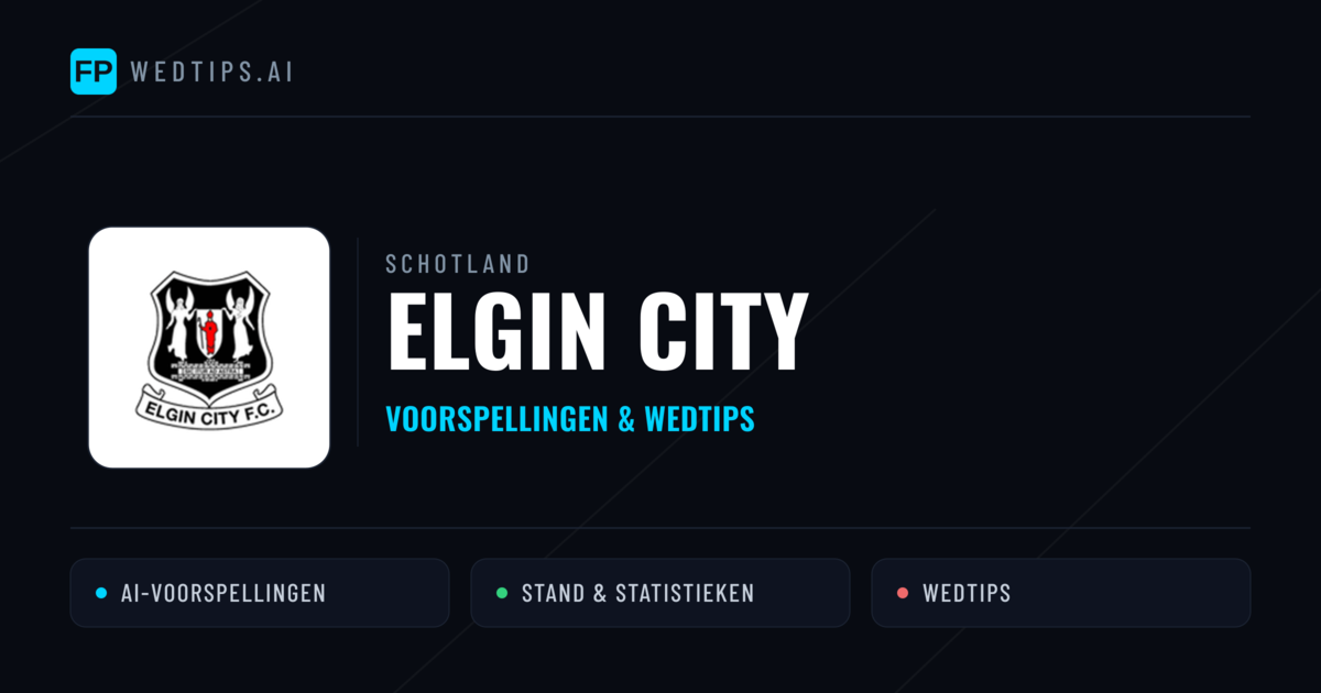 Elgin City voorspellingen & statistieken