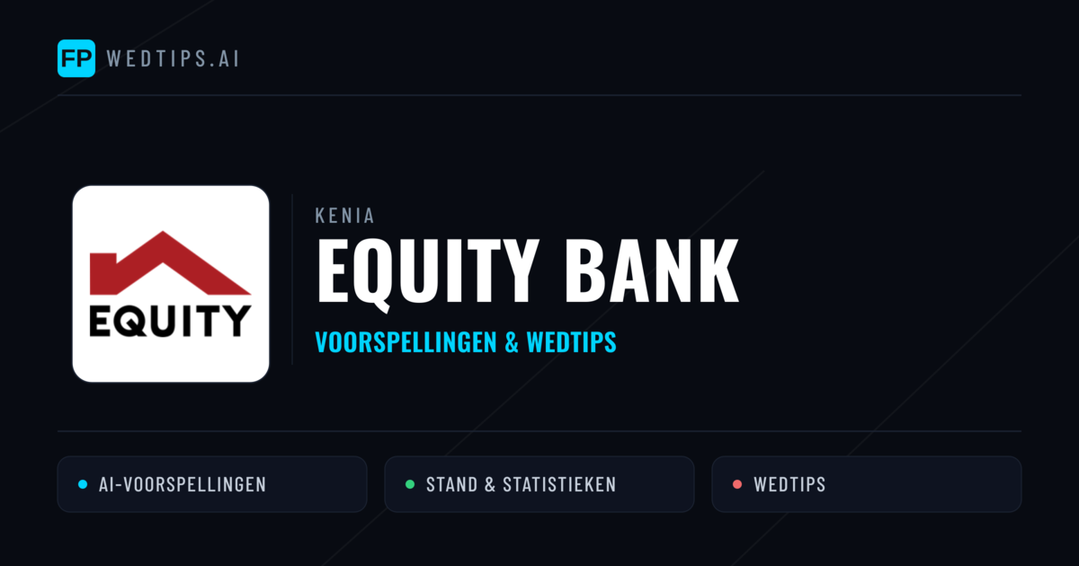 Equity Bank voorspellingen & statistieken