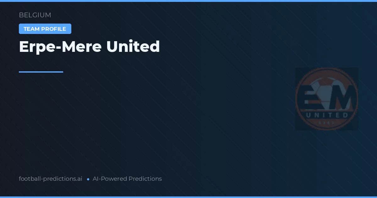 Erpe-Mere United voorspellingen & statistieken