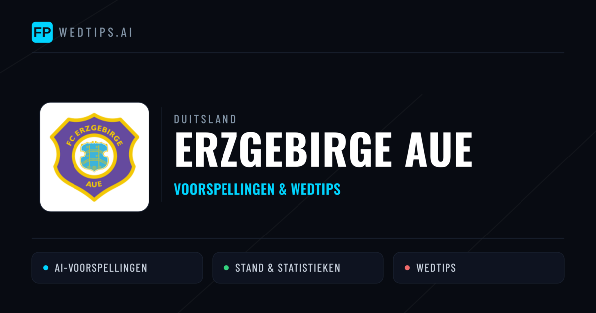 Erzgebirge Aue voorspellingen & statistieken
