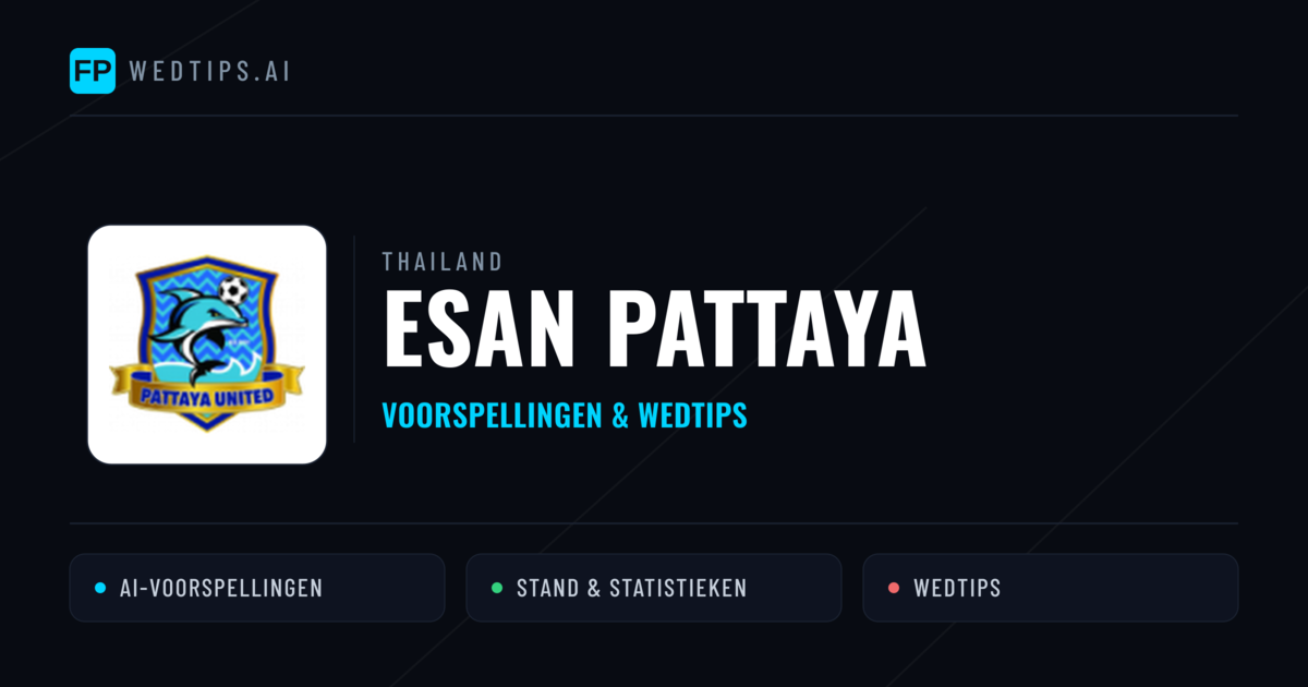 Esan Pattaya voorspellingen & statistieken