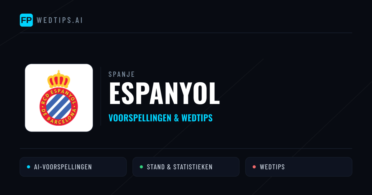 Espanyol voorspellingen & statistieken