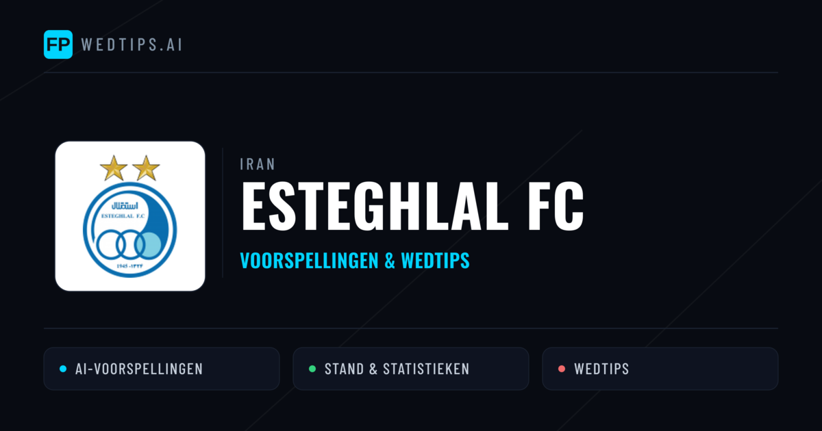 Esteghlal FC voorspellingen & statistieken