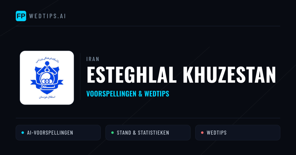 Esteghlal Khuzestan voorspellingen & statistieken