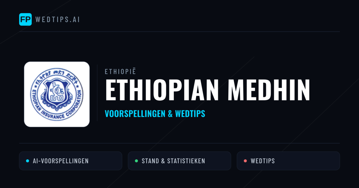 Ethiopian Medhin voorspellingen & statistieken