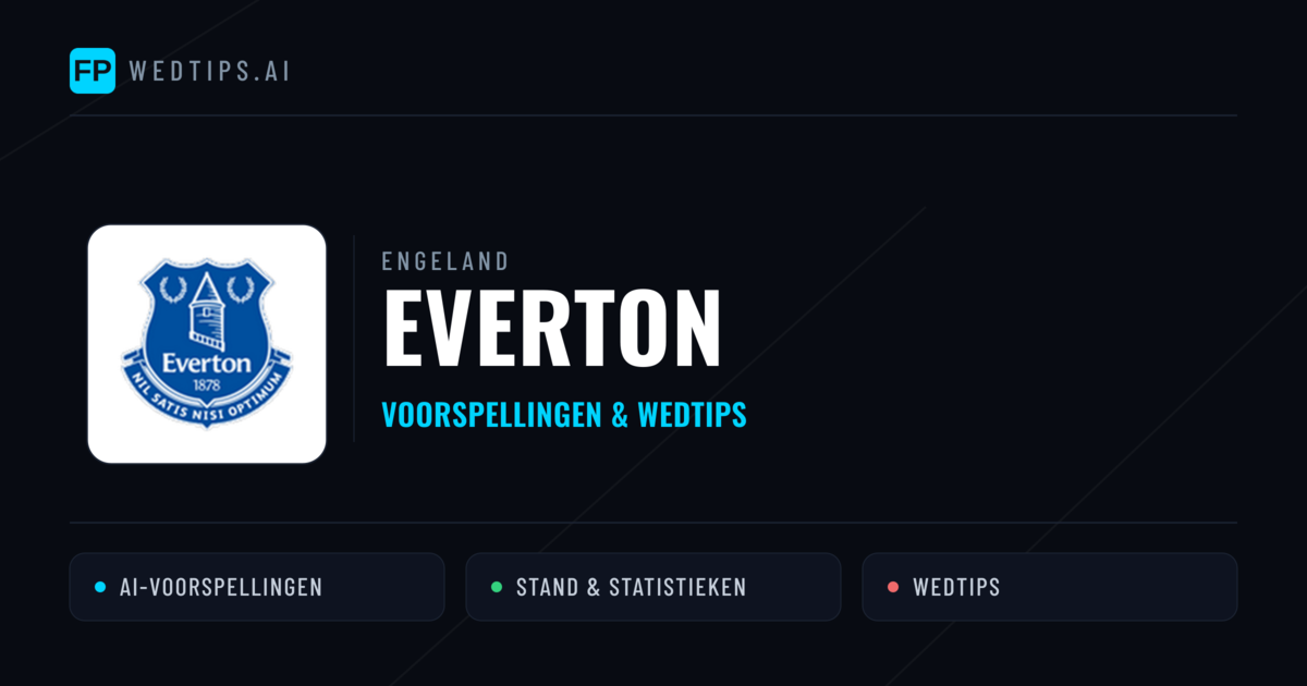 Everton voorspellingen & statistieken
