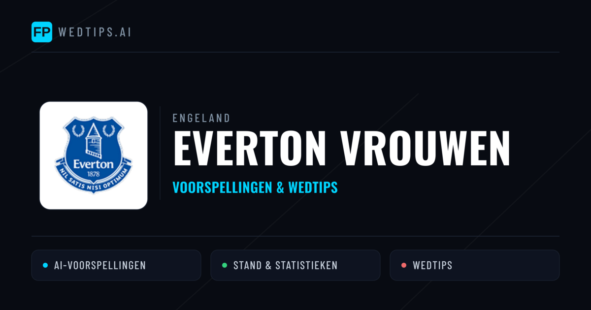 Everton Vrouwen voorspellingen & statistieken