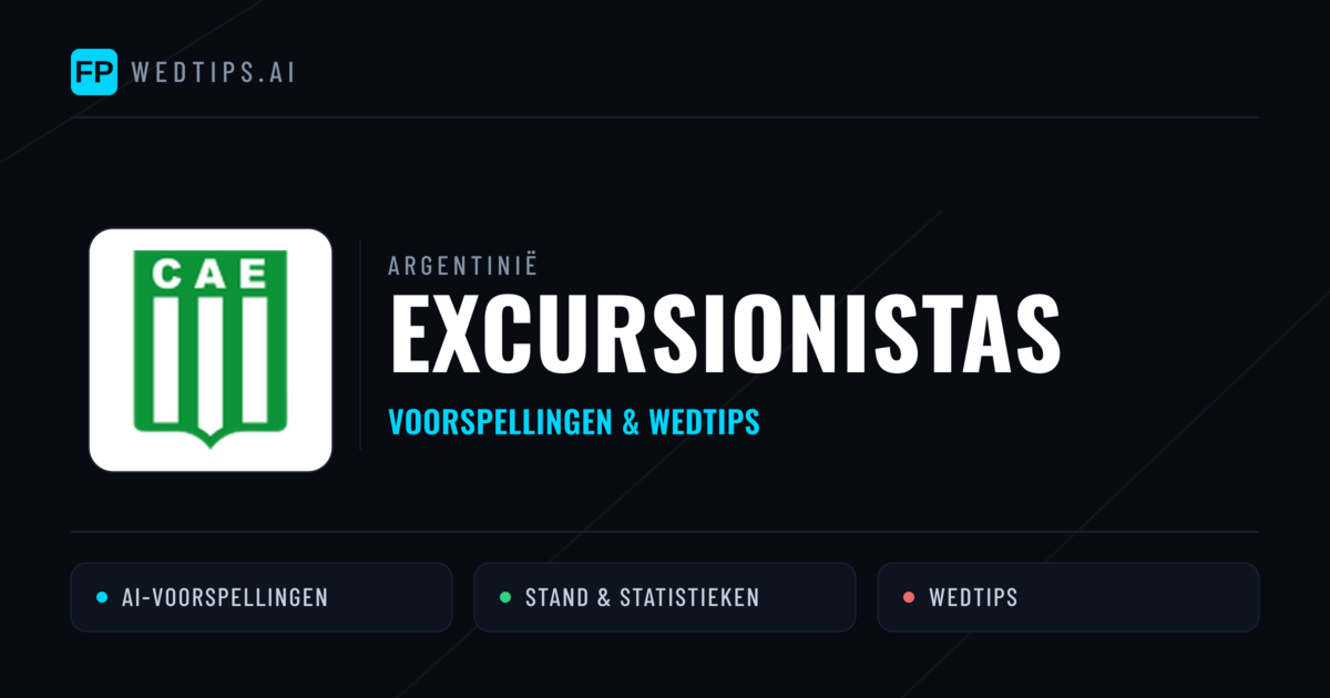 Excursionistas voorspellingen & statistieken