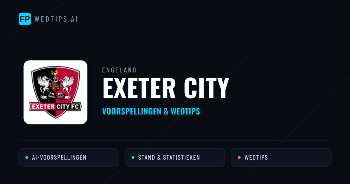 Exeter City voorspellingen & statistieken