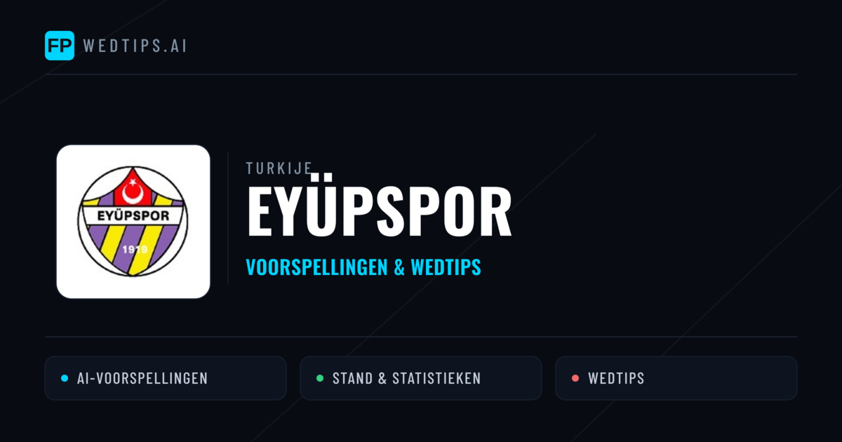 Eyüpspor voorspellingen & statistieken
