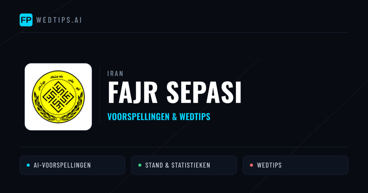 Fajr Sepasi voorspellingen & statistieken