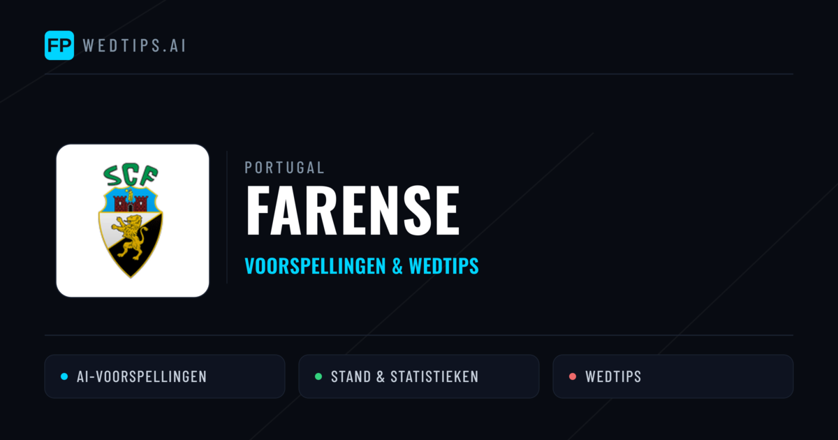 Farense voorspellingen & statistieken